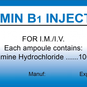 VITAMIN B1 INJECTION 100mg 2ml 